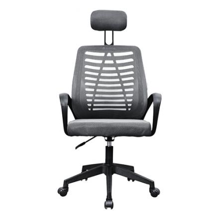Silla Ergonomica Mars Gaming Mgcergobbgr Gris Respaldo En Malla Transpirable Reposacabezas Ajustable