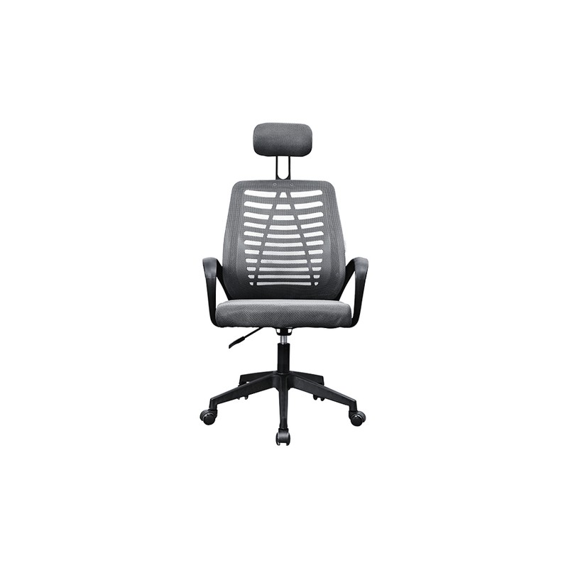 Silla Ergonomica Mars Gaming Mgcergobbgr Gris Respaldo En Malla Transpirable Reposacabezas Ajustable