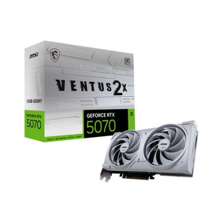 TARJETA GRAFICA MSI RTX 5070 12G VENTUS 2X OC WHITE