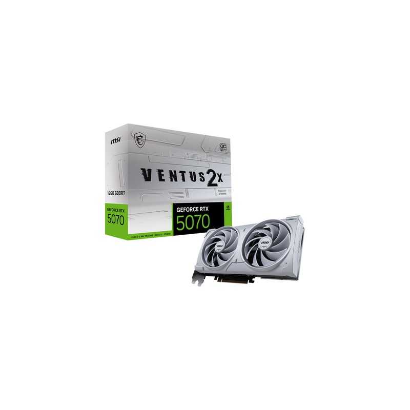 TARJETA GRAFICA MSI RTX 5070 12G VENTUS 2X OC WHITE