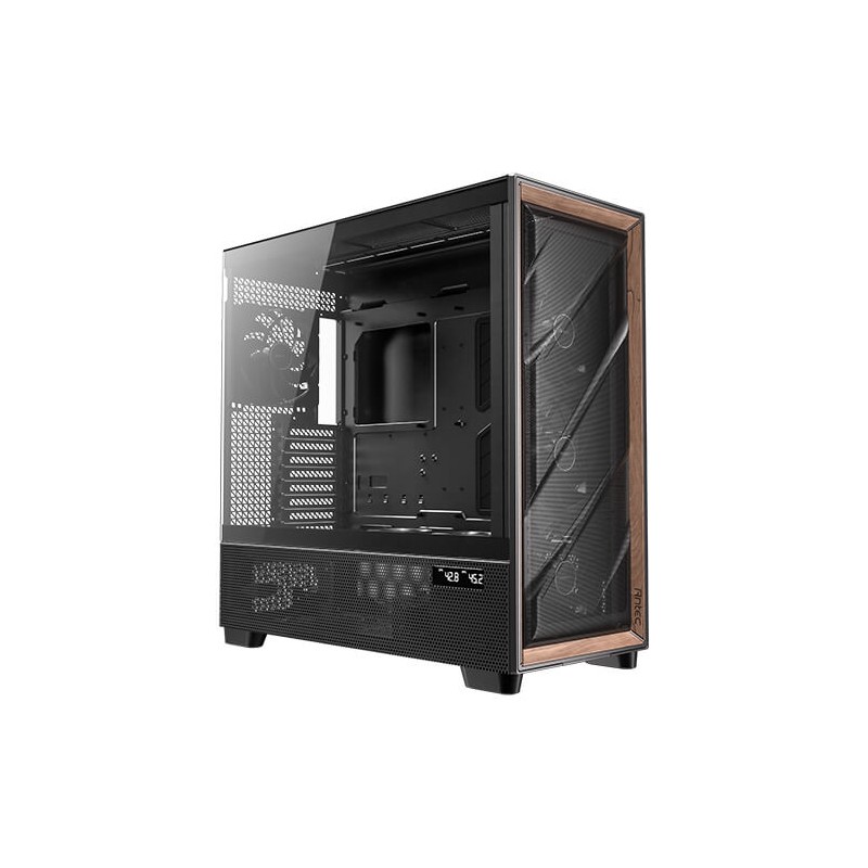 CAJA ANTEC FLUX PRO_EUV WOOD ATX 2XUSB3.0 SIN FUENTE NEGRO