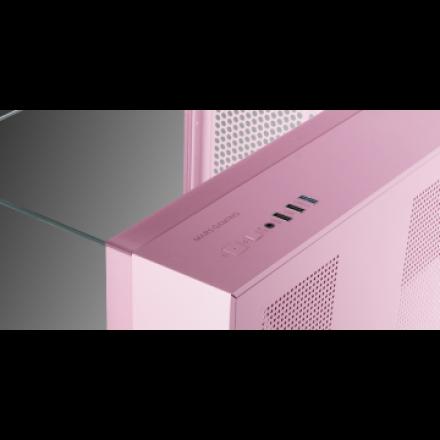 CAJA MICROATX GAMING MARS GAMING MCVISIONMP TRIPLE CRISTAL TEMPLADO GPU 330mm 1x3.5 1x2.5 ROSA