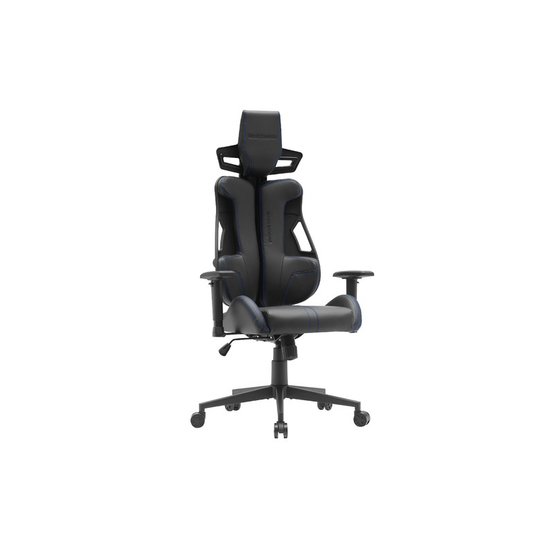 SILLA ERGONOMICA MARS GAMING MGCELITEBBL CUERO PU PISTON DE GAS CLASE 4 MAS 150Kg NEGRO COSTURAS AZ
