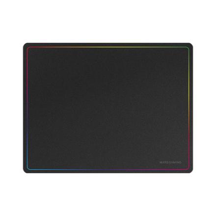 ALFOMBRILLA MARS GAMING MMP124 SUPERFICIE NANO-TEXTIL DISEÑO RAINBOW 360x260mm COLOR NEGRO