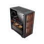 CAJA ATX SEMITORRE MARS GAMING MCWOODC FRONTAL MADERA CRISTAL TEMPLADO 2x3.5 3x2.5 GPU 365mm