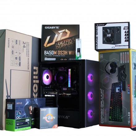 Setup completo Ryzen 7 con grafica Intel y monitor de 165Hz