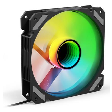 VENTILADOR CAJA SHARKOON MIRROR PWM RGB REVERSE NEGRO