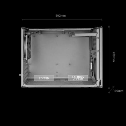 CAJA MICROATX MARS GAMING MCXPS CRISTAL TEMPLADO MESH GPU 280-360mm 1x3.5 2x2.5 BLANCO