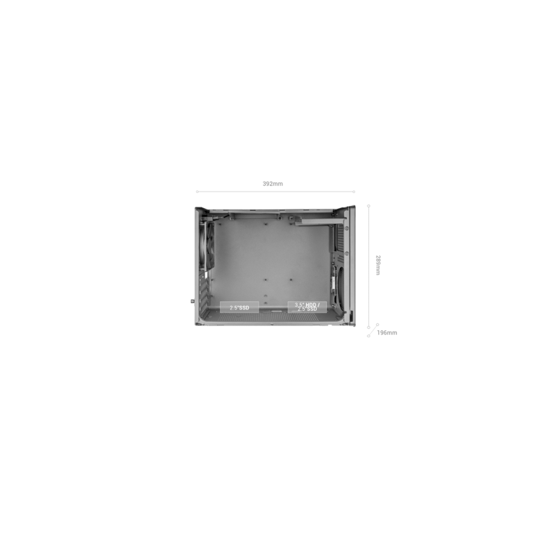 CAJA MICROATX MARS GAMING MCXPS CRISTAL TEMPLADO MESH GPU 280-360mm 1x3.5 2x2.5 BLANCO