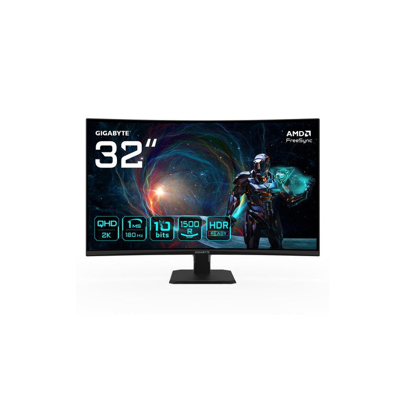 MONITOR GAMING GIGABYTE GS32QCA 31.5" 2560X1440 QHD