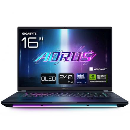 PORTATIL GIGABYTE AORUS MASTER 16 U9-275HX/RTX 5080/32GB/1TB/16"OLED/W11P