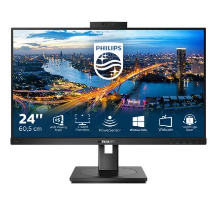 MONITOR 24" DP HDMI DVI-D VGA PHILIPS 242B1H/00 IPS FHD 75hz 4ms 300cd VESA 100x100 2x2W WEBCAM NEGR