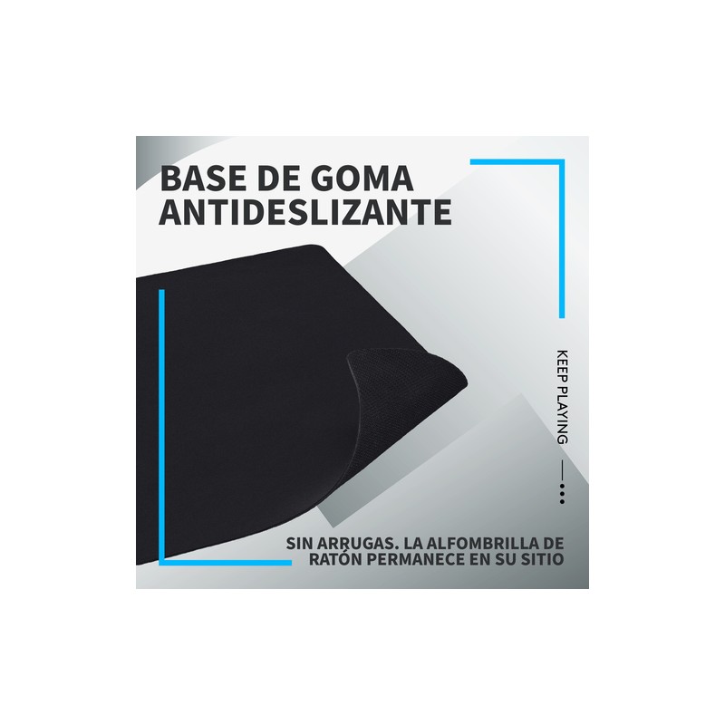 ALFOMBRILLA GAMING LOGITECH G240 280x340mm 1mm GROSOR TELA TEXTURA UNIFORME COLOR NEGRO