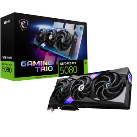 TARJETA GRAFICA MSI RTX 5080 16G GAMING TRIO OC