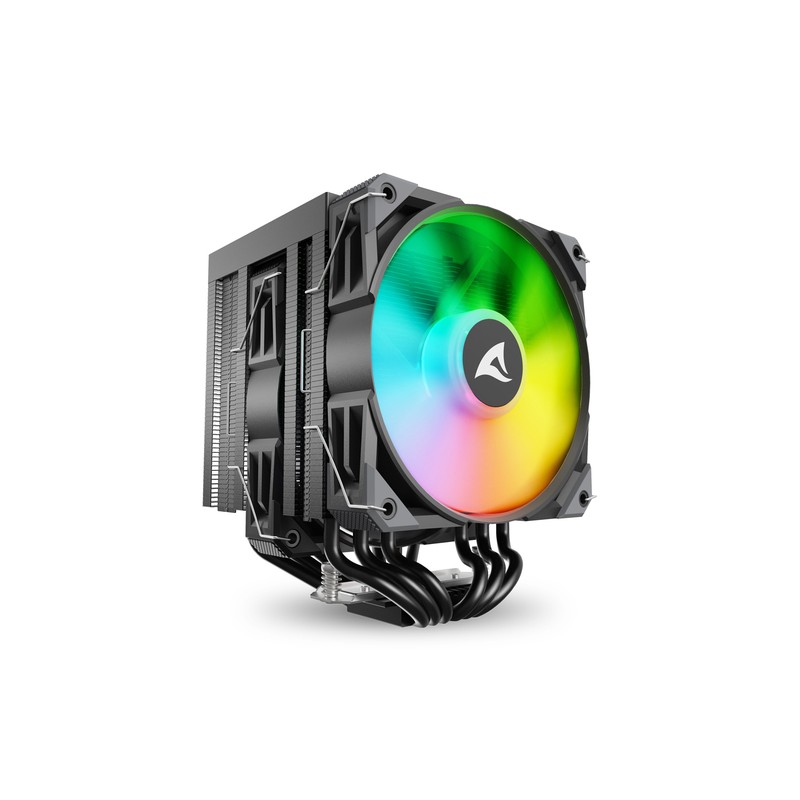 VENTILADOR CPU SHARKOON A60 RGB 120MM NEGRO