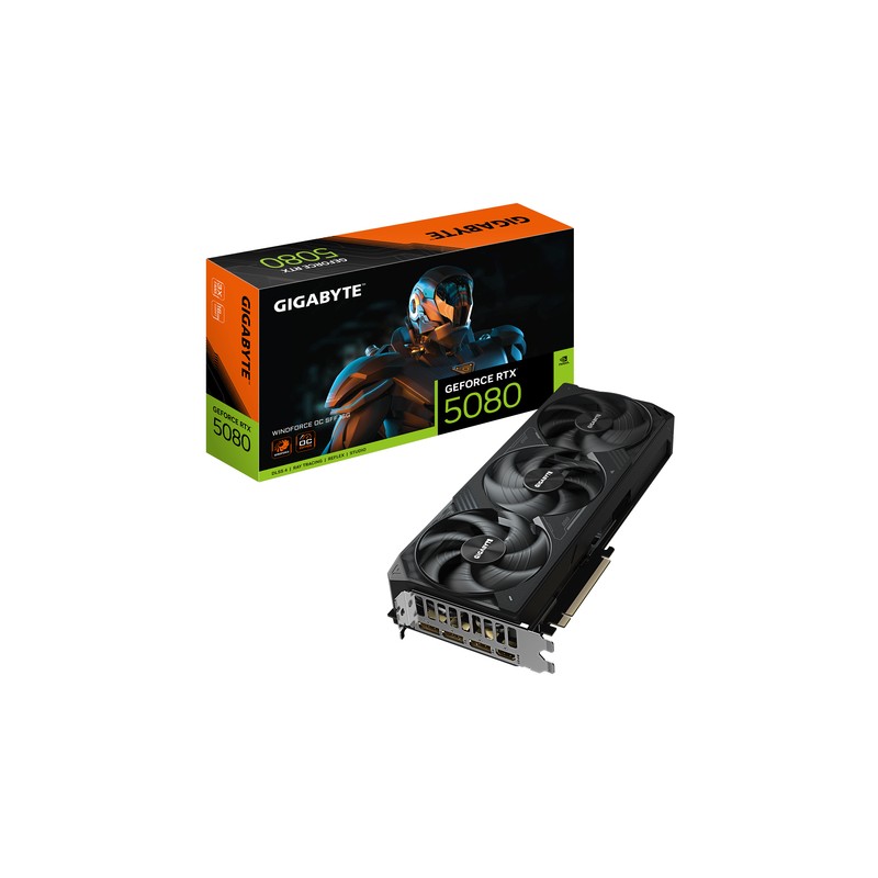 TARJETA GRAFICA GIGABYTE RTX 5080 WINDFORCE SFF 16G