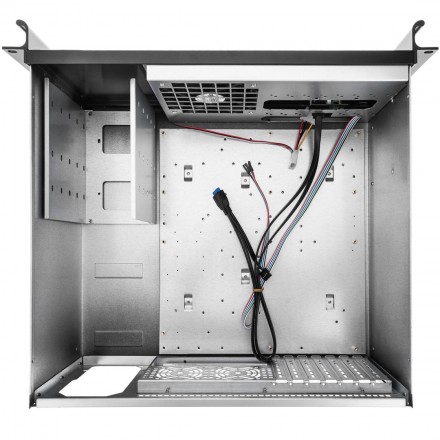 Caja rack 19" IPC ATX 4U 5x3.5" fondo 390mm