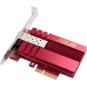 ASUS XG-C100F, Tarjeta de Red PCIe 10 gigabit con Puerto SFP+