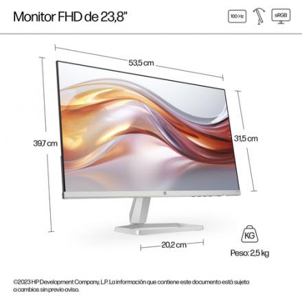 MONITOR HP 524sf S5 FHD 24" IPS HDMI VGA 100Hz 5ms PLATA