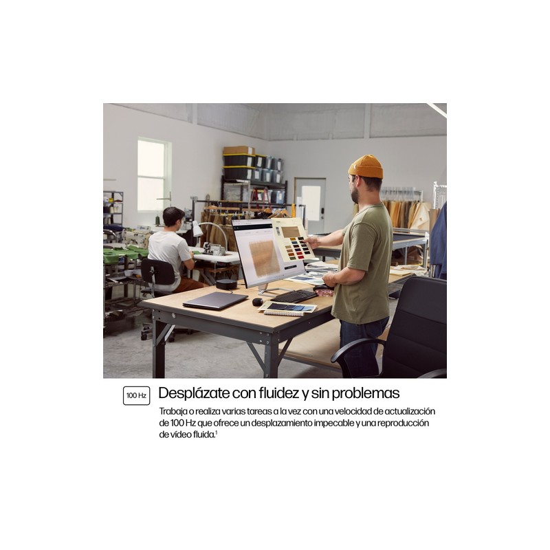 MONITOR HP 524sf S5 FHD 24" IPS HDMI VGA 100Hz 5ms PLATA