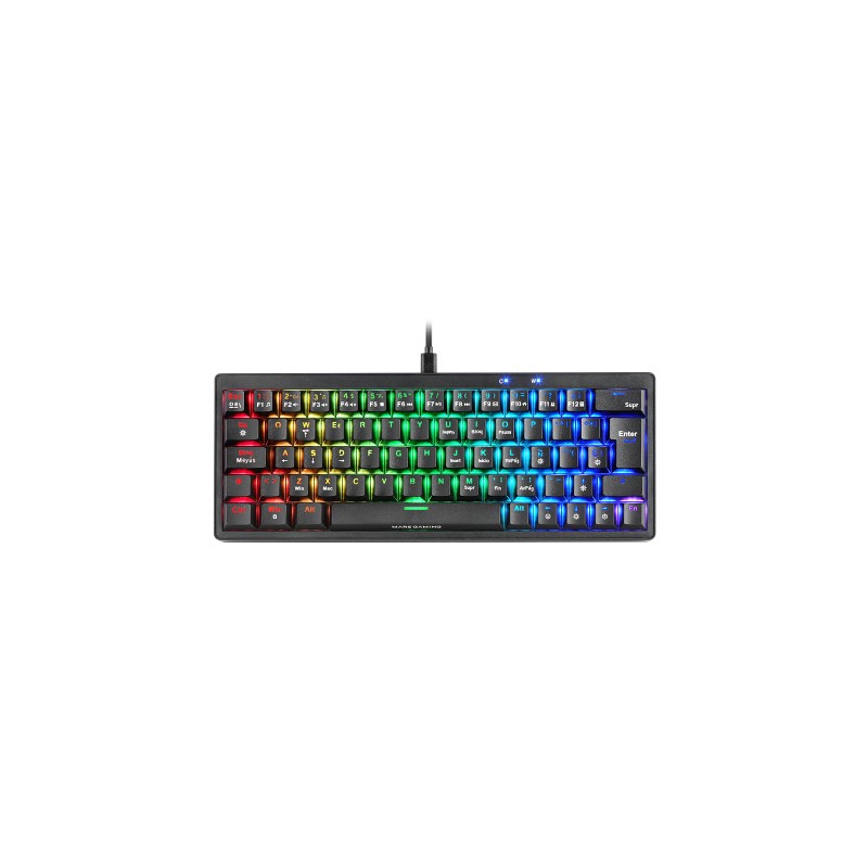 Mars gaming teclado mkminipro mecánico rgb negro
