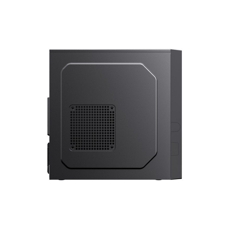 CAJA MICRO ATX UNYKA AERO C12 FRONTAL ALUMINIO CEPILLADO USB3,0 USB-C COLOR NEGRO SIN F.A