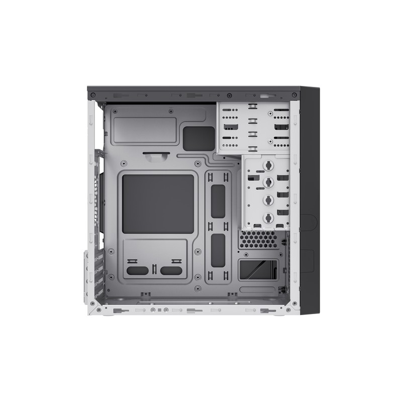 CAJA MICRO ATX UNYKA AERO C12 FRONTAL ALUMINIO CEPILLADO USB3,0 USB-C COLOR NEGRO SIN F.A