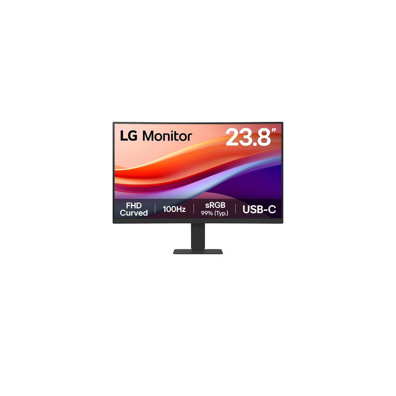 MONITOR 24" CURVO 1500R HDMI USB-C LG 24U421A-B FHD VA, 100Hz 250CD 5MS 3000:1 VESA 100X100