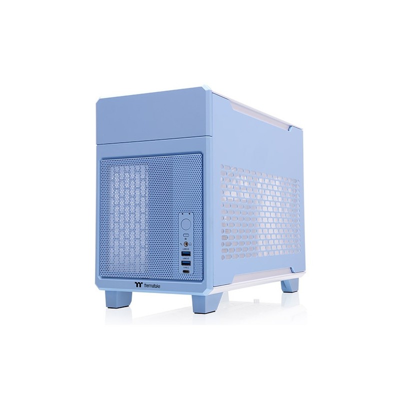 CAJA THERMALTAKE TR100 MINI-ITX USB 3.2 C x 1 USB 3.0 x 2 SN FUENTE AZUL