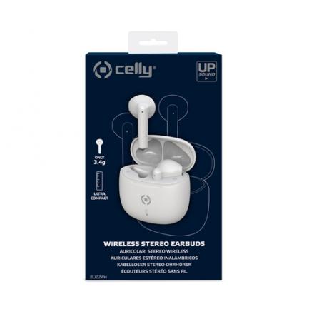 Celly auricular true earbuds buz blanco