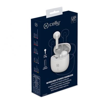 Celly auricular true earbuds buz blanco