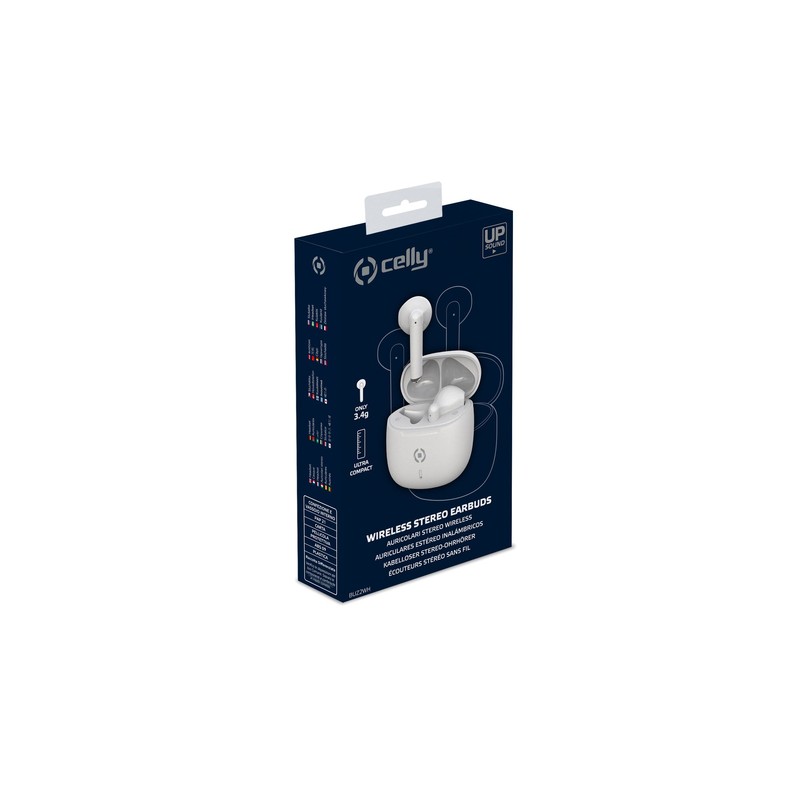 Celly auricular true earbuds buz blanco