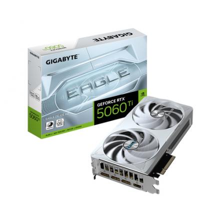 TARJETA GRAFICA GIGABYTE RTX 5060 TI EAGLE ICE OC 8GB GDDR7 BLANCO
