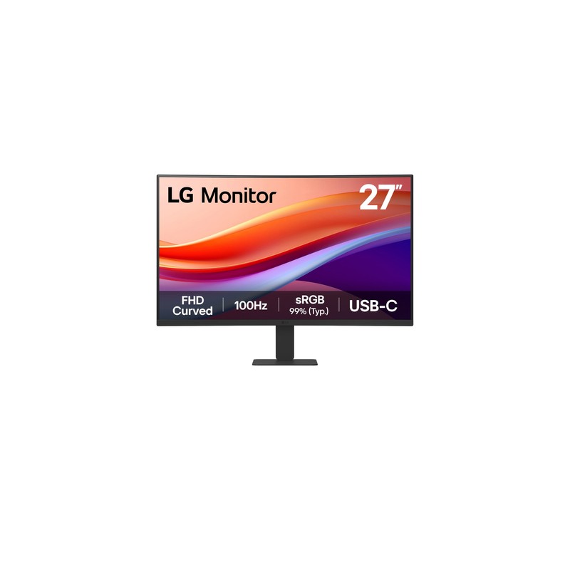 MONITOR 27" CURVO 1500R HDMI USB-C LG 27U421A-B FHD VA, 100Hz 250CD 5MS 3000:1 VESA 100X100