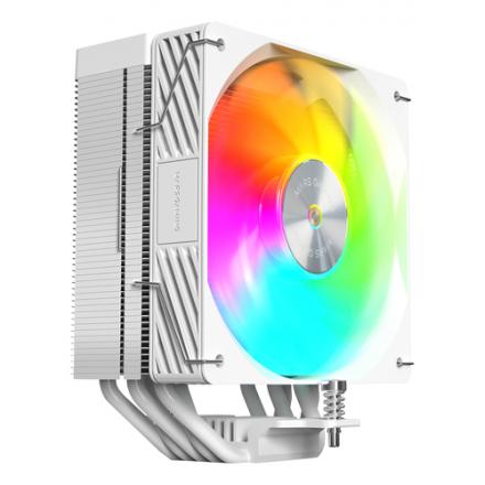 VENTILADOR CON DISIPADOR DE CPU MARS GAMING MCPUX5ARGBW BLANCO ARGB PWM SI 120mm TDP 280W