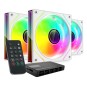 KIT 3xVENTILADOR INTERNO ARGB MARS GAMING MF3DPROKIT BLANCO 120mm ARGB ARGB HUB RF REMOTE