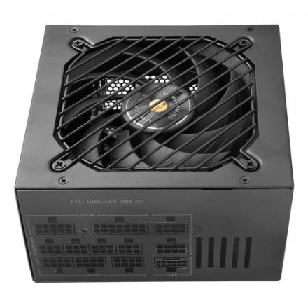 FUENTE DE ALIMENTACION MARS GAMING 1000W MODULAR ATX 3.1 80+ GOLD 140mm SILENT NEGRO