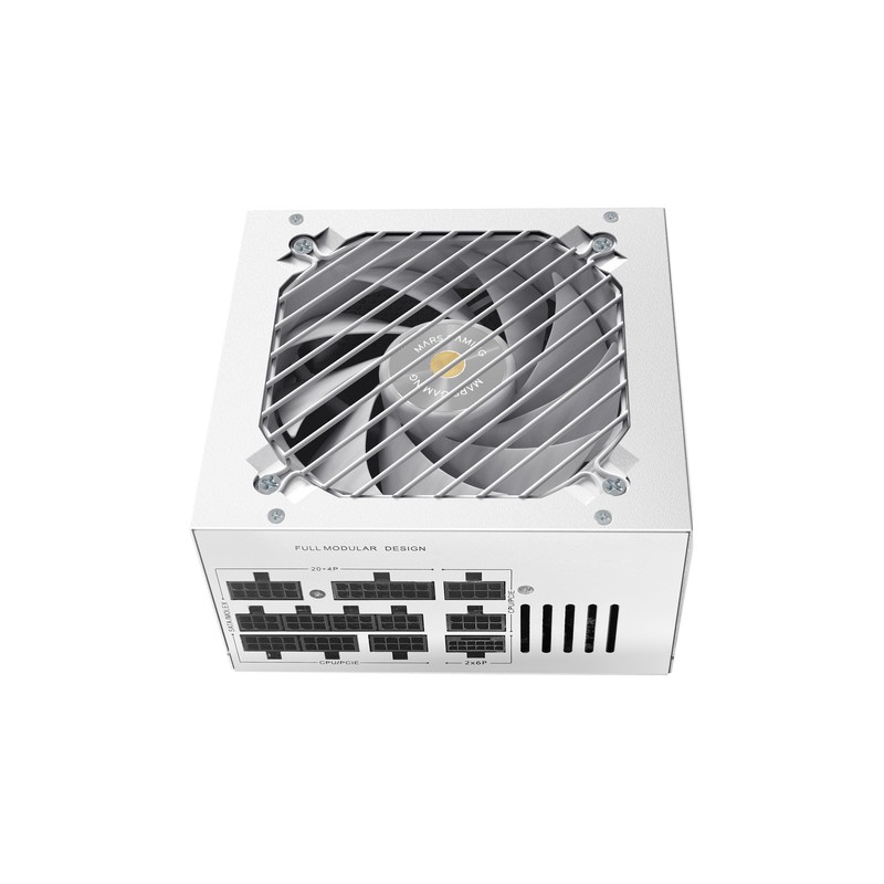 FUENTE DE ALIMENTACION MARS GAMING 1000W MODULAR ATX 3.1 80+ GOLD 140mm SILENT NEGRO 12V 2x6 CABLE N