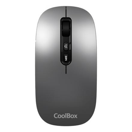 Coolbox ratón w02-ia inalámbrico rf+bt gris