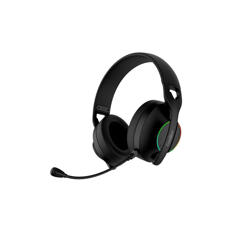 Coolbox gaming auriculares diadema mic wb01 rf+bt