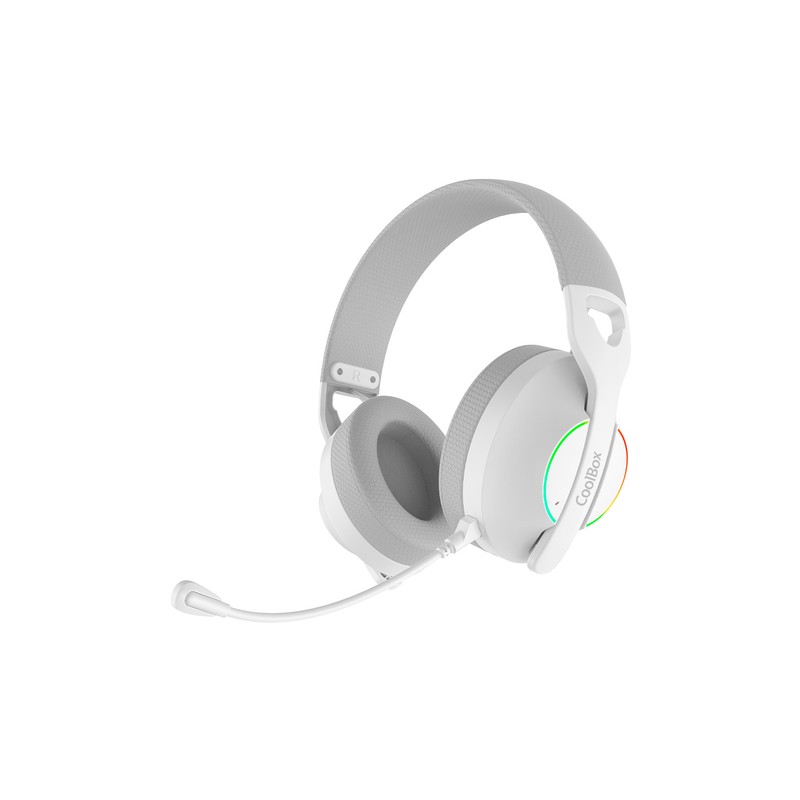 Coolbox gaming auriculares diadema mic wb01 rf+bt