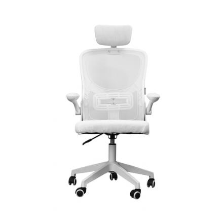 SILLA ERGONOMICA MARS GAMING MGCERGOPLUSW BLANCO MALLA TRANSPIRABLE REPOSACABEZAS