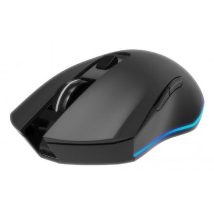 RATON GAMING GEMBIRD RGB INALAMBRICO RECARGABLE DE 6 BOTONES "FIREBOLT" NEGRO