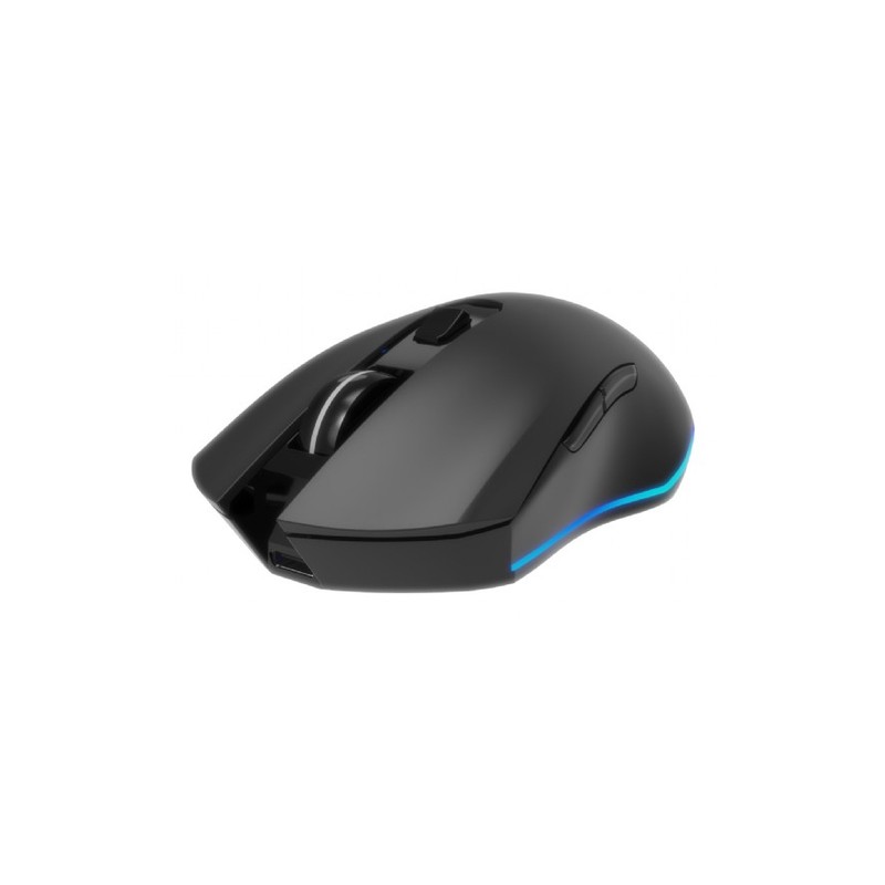 RATON GAMING GEMBIRD RGB INALAMBRICO RECARGABLE DE 6 BOTONES "FIREBOLT" NEGRO