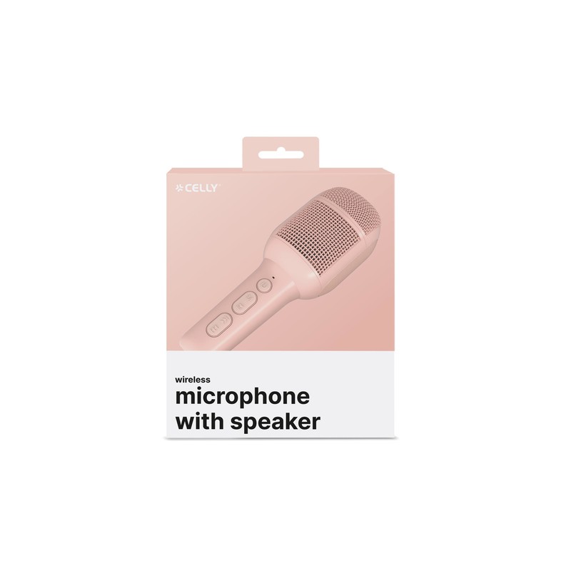 Celly micrófono inalámbrico niños rosa