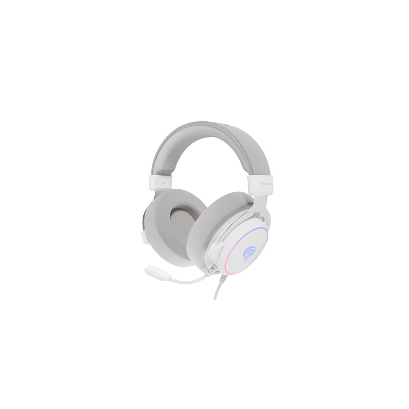 AURICULARES GAMING GENESIS 7.1 USB NEON 764 RGB BLANCO