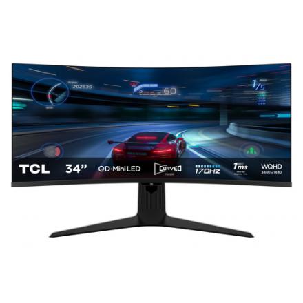 Tcl 34r83q monitor 34" miniled 4k 170hz 1ms curv