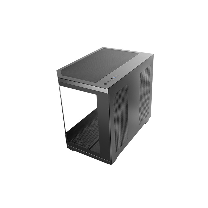 CAJA MICROATX GAMING MARS GAMING MC3TCOREM TRIPLE CRISTAL TEMPLADO GPU 415mm 2x3.5 3x2.5 NEGRO