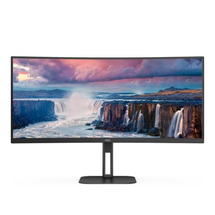 MONITOR 34" CURVO USB-C DP HDMI AOC CU34V5C/BK VA WQHD 3440x1440 1500R 100HZ 4MS VESA 100x100 NEGRO