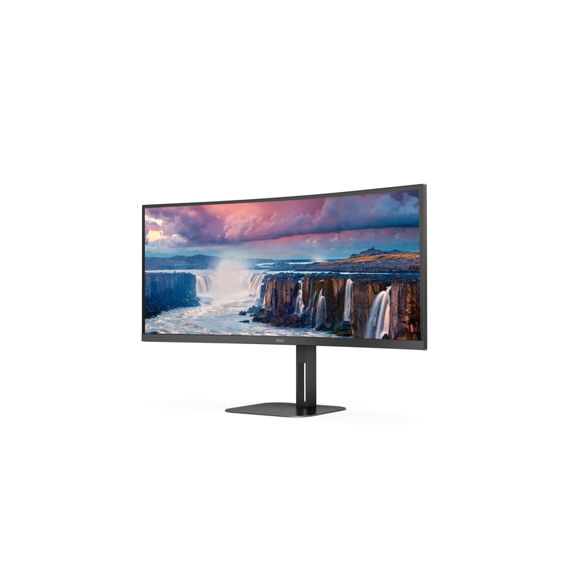 MONITOR 34" CURVO USB-C DP HDMI AOC CU34V5C/BK VA WQHD 3440x1440 1500R 100HZ 4MS VESA 100x100 NEGRO